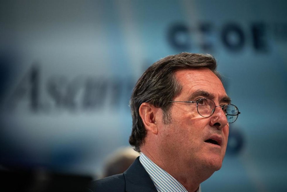 El presidente de la CEOE, Antonio Garamendi.