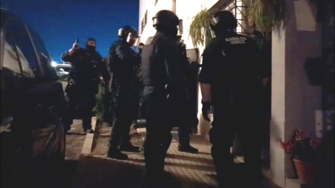 Operación de la Guardia Civil en Villanueva de Córdoba.