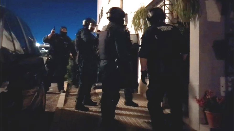 Operación de la Guardia Civil en Villanueva de Córdoba.