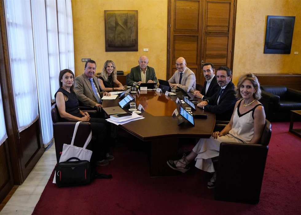 Primera reunión de la Mesa del Parlamento de la XIII legislatura, este miércoles 17 de junio de 2026