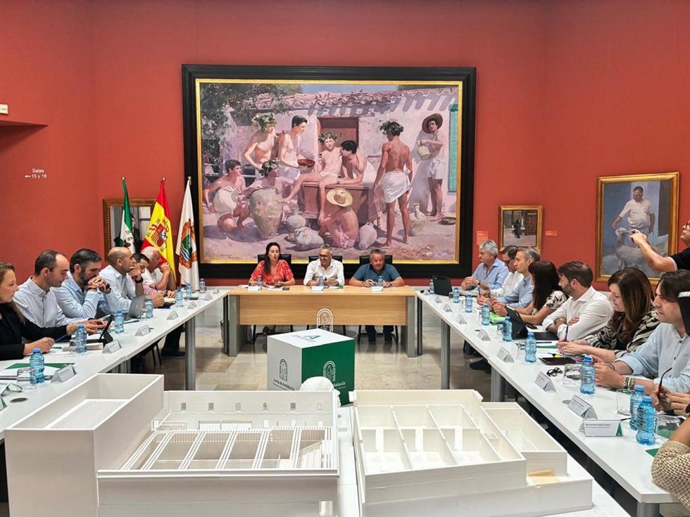 Reunión de coordinación de la Junta de Andalucía celebrada en el Museo de Arte Casa Ibáñez de Olula del Río (Almería).