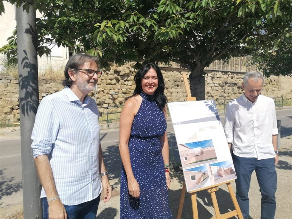 La alcaldesa de Huesca, Lorena Orduna, ha cumplido tres años de mandato desde su toma de posesión.