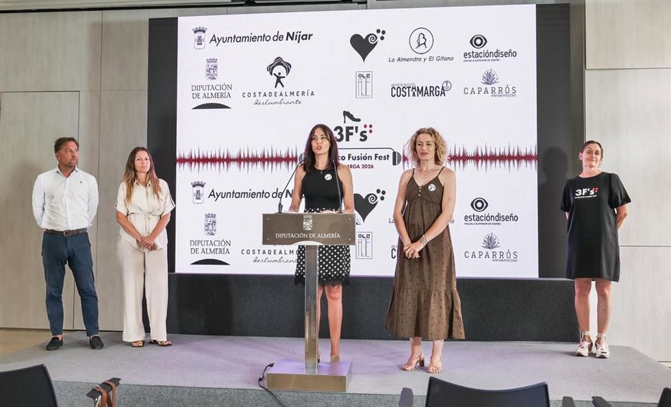 Presentación del Flamenco Fusion Festival de Aguamarga.
