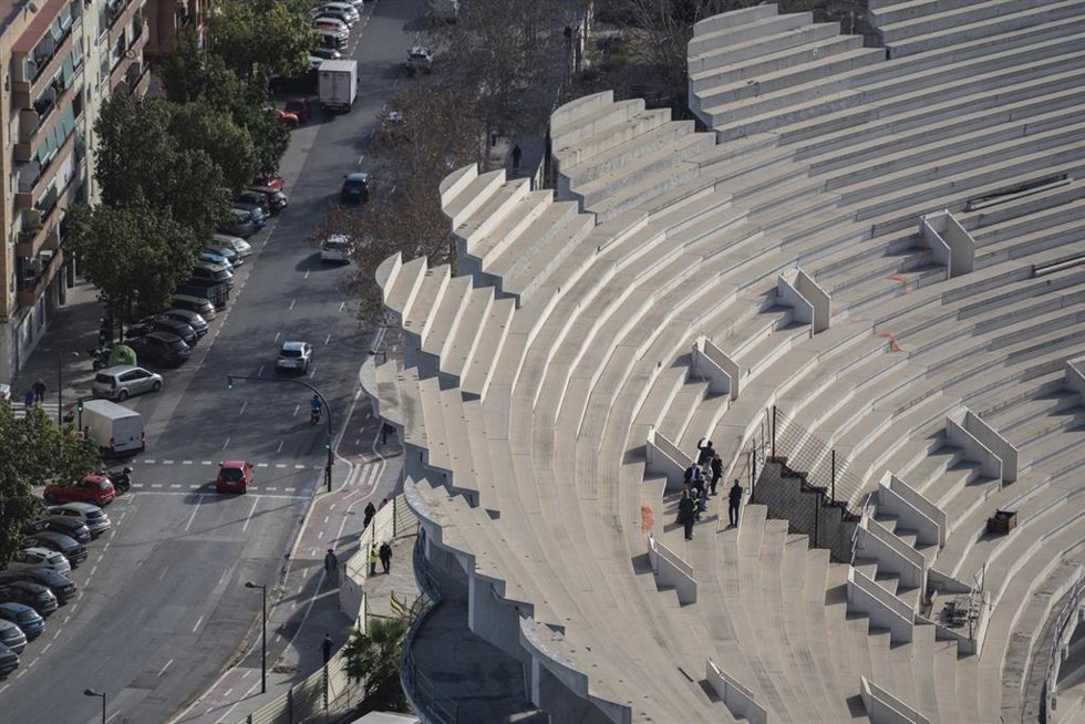 Archivo - El estadio Nou Mestalla en obras, a 10 de enero de 2025, en Valencia