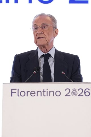 El president del Reial Madrid, Florentino Pérez