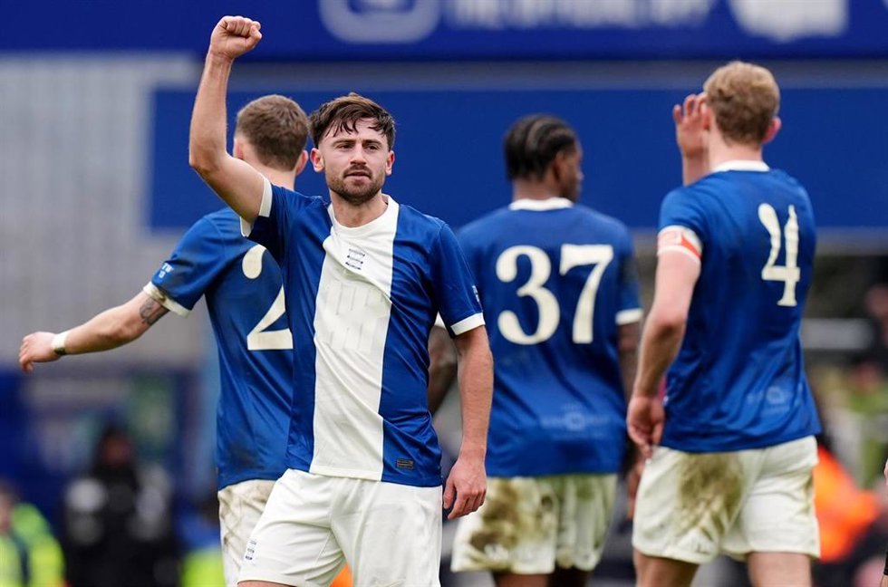 Archivo - Patrick Roberts celebra un gol del Birmingham City en el partido de cuarta ronda de la FA Cup inglesa entre el Birmingham City y el Leeds United en St Andrew's