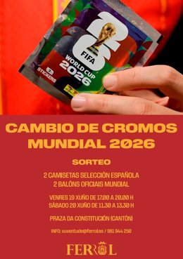 Cambio de cromos Mundial 2026.