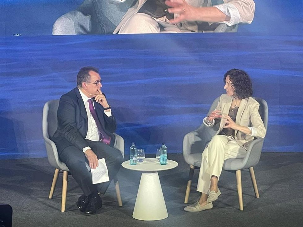 La directora de Concesiones de Veolia, Marta Colet, este miércoles en Barcelona.