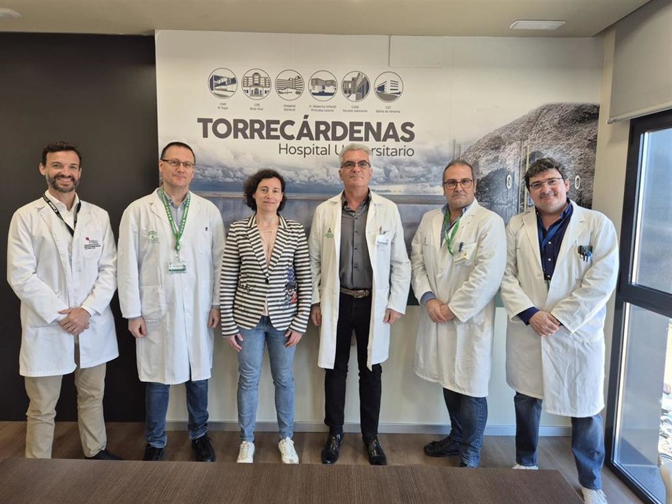 Participantes en la sesión formativa sobre patentabilidad de invenciones biotecnológicas celebrada en el Hospital Universitario Torrecárdenas de Almería.