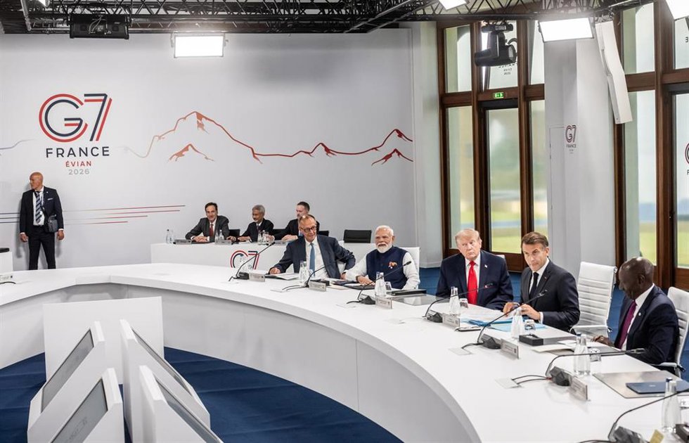 Cumbre del G7 en la localidad francesa de Évian-les-Vains.