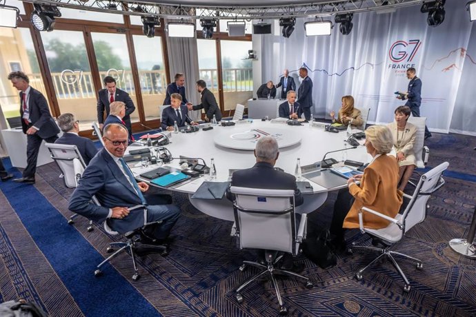 Cumbre del G7 en la localidad francesa de Évian-les-Vains.