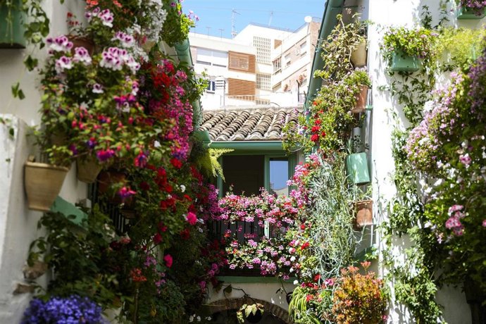 Archivo - Un patio de Córdoba.