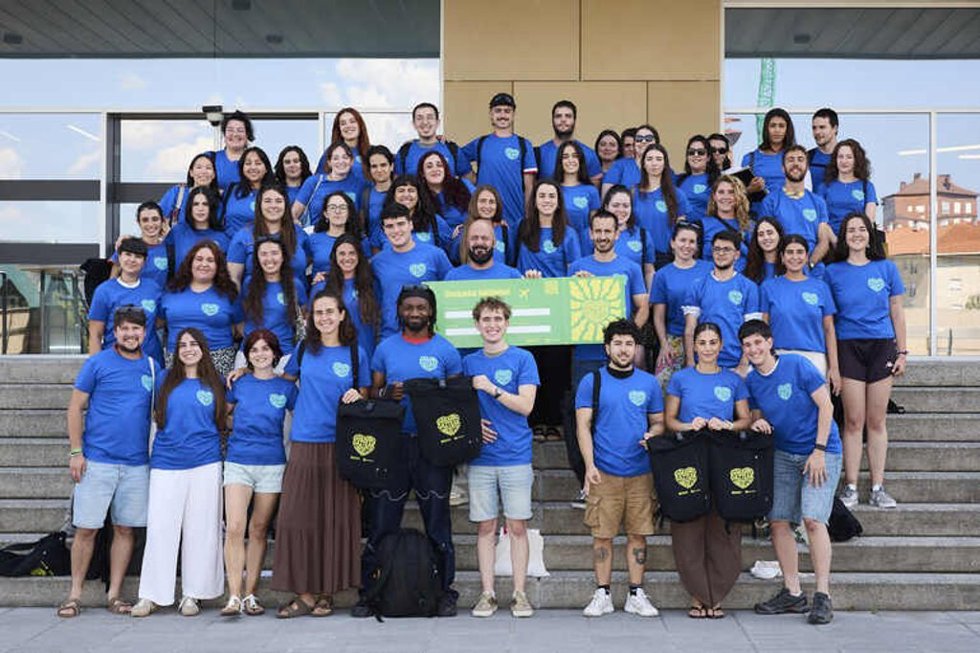 Los jóvenes que participan del programa 'Juventud Cooperante'