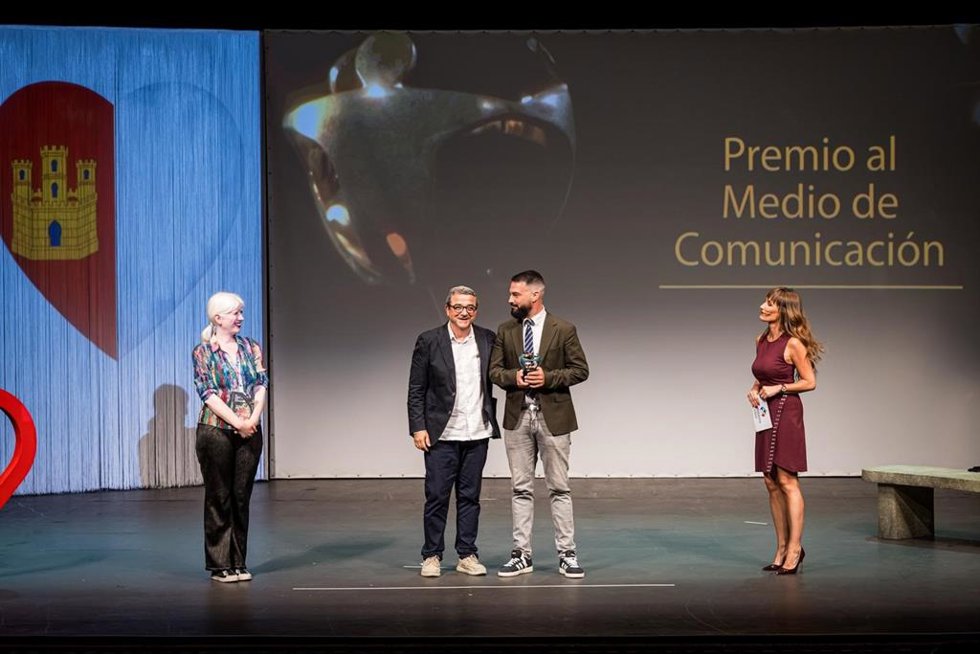 Entrega del Premio Solidario del Grupo Social ONCE en la categoría Medio de Comunicación a Europa Press Castilla-La Mancha.