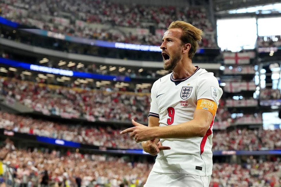 Harry Kane celebra un gol.