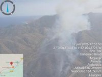 Estabilizado el incendio forestal en un paraje de Mojácar (Almería)