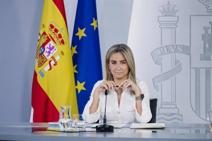La ministra de Educación, Milagros Tolón, durante la rueda de prensa posterior al Consejo de Ministros, a 16 de junio de 2026, en Madrid (España). El Consejo de Ministros ha aprobado hoy la inversión de la Sociedad Española para la Transformación Tecnológ