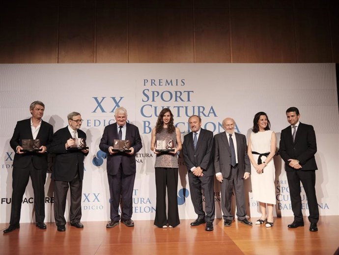 Pablo Soler, Narcís Serra, Denis O’Brien, Iris Tió, Josep Mateu, Ricardo Rodrigo, Rocío de Aguilera y Pere Monje