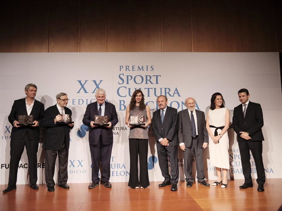 Pablo Soler, Narcís Serra, Denis O’Brien, Iris Tió, Josep Mateu, Ricardo Rodrigo, Rocío de Aguilera y Pere Monje