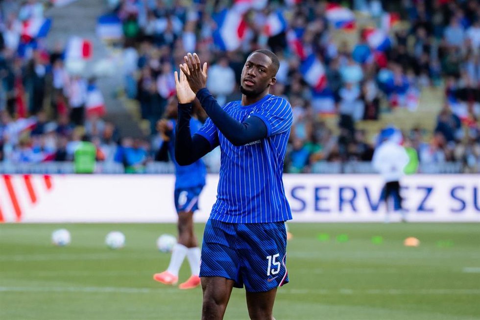 El central francés Ibrahima Konaté, durante un amistoso de la selección de Francia previo al Mundial 2026.