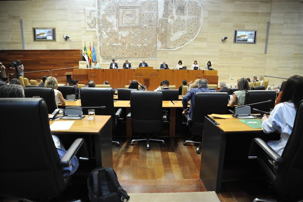 Pleno en la Asamblea de Extremadura