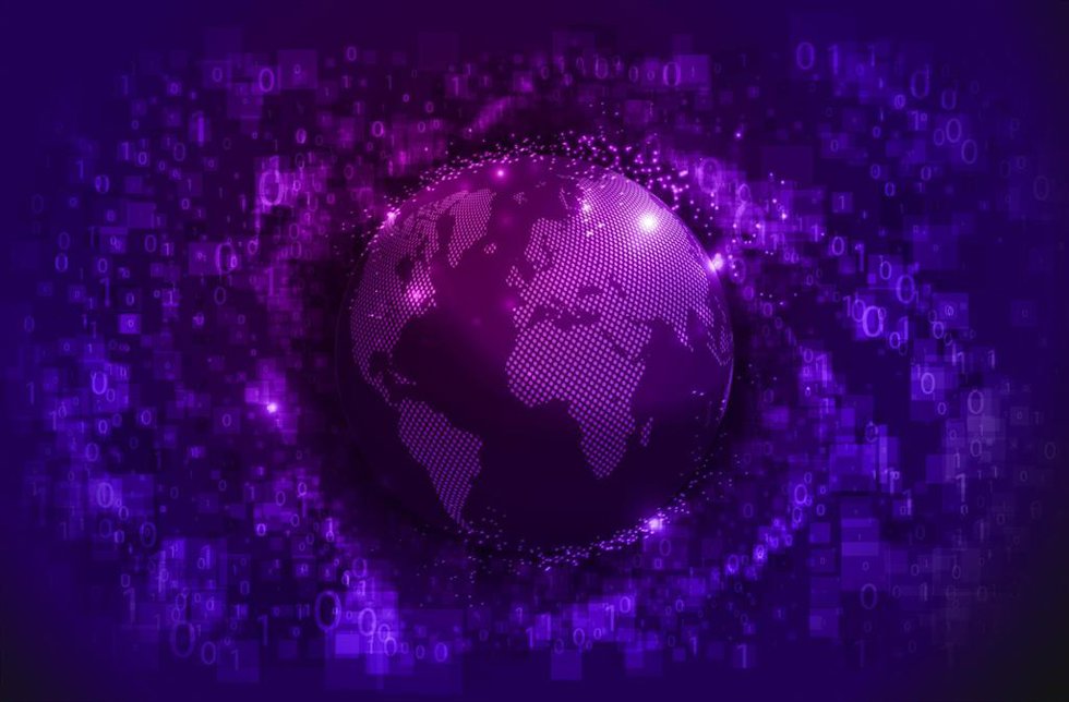 Archivo - Representación abstracta del mundo digital