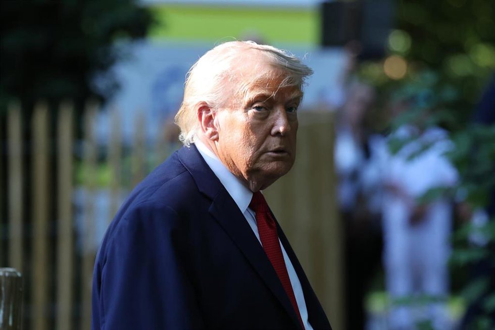 El presidente de EEUU, Donald Trump, en la cumbre del G7 en Evian.