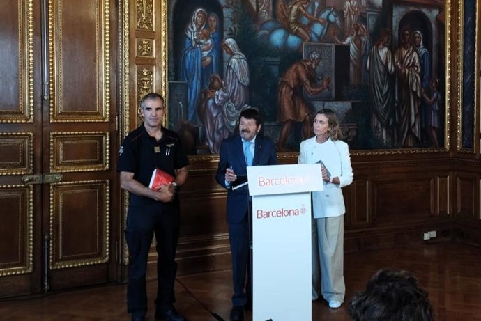 Massagué, Batlle i Català en la roda de premsa