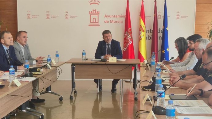 Reunión de la Junta Local de Seguridad del Ayuntamiento de Murcia