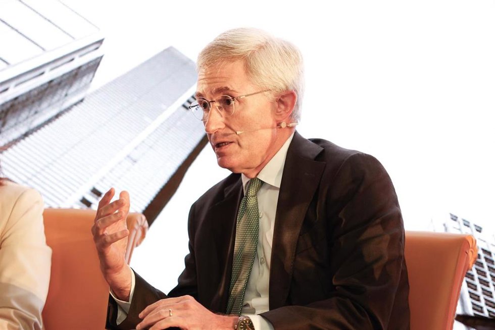 El ceo de Aliseda, Eduard Mendiluce, durante la sesión