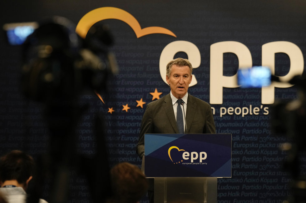 Fotos Rueda De Prensa Pte Pp Alberto Núñez Feijóo Sede Epp Bruselas
