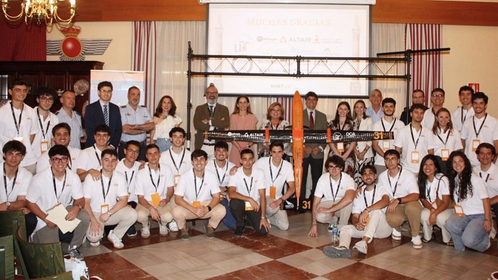 Presentación del nuevo prototipo de aeronave Trajanus en Sevilla.