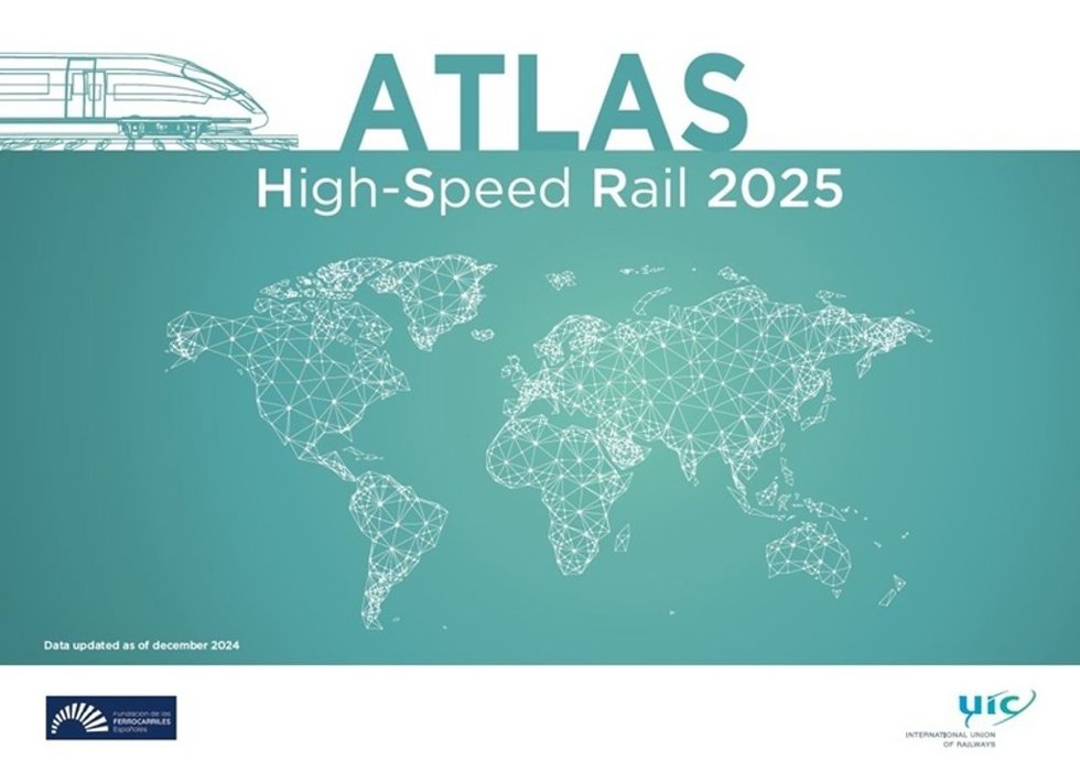 Imagen de la 7.ª edición del Atlas de Alta Velocidad ferroviaria en el mundo.