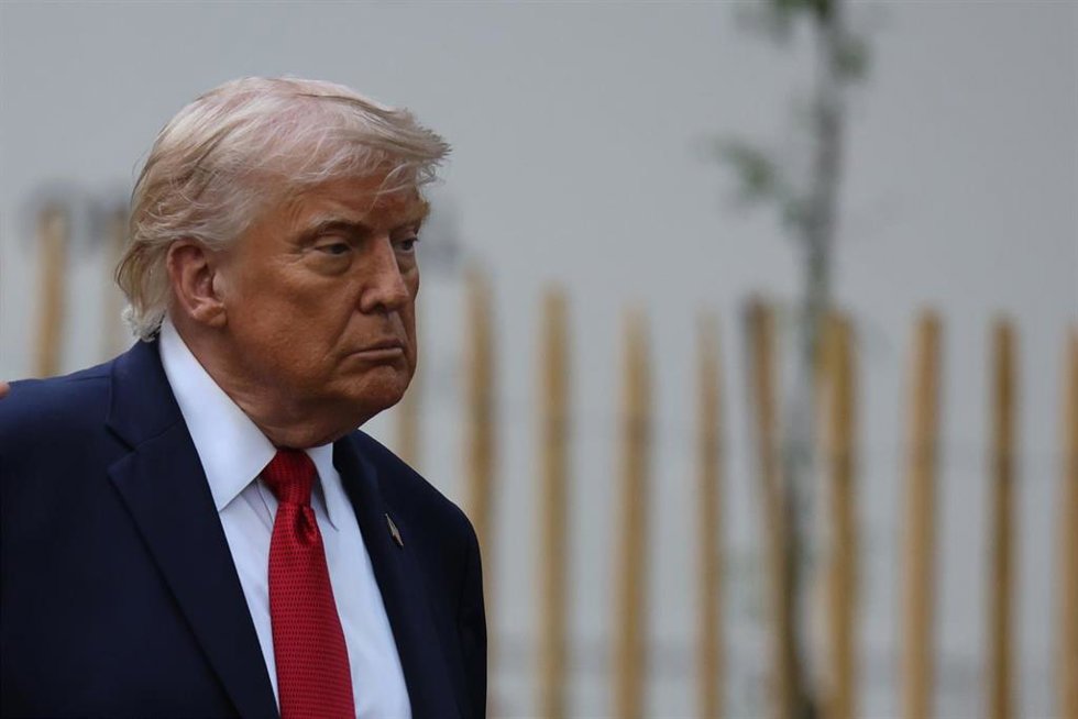 El presidente de EEUU, Donald Trump, en el marco del G7 en Evian. 