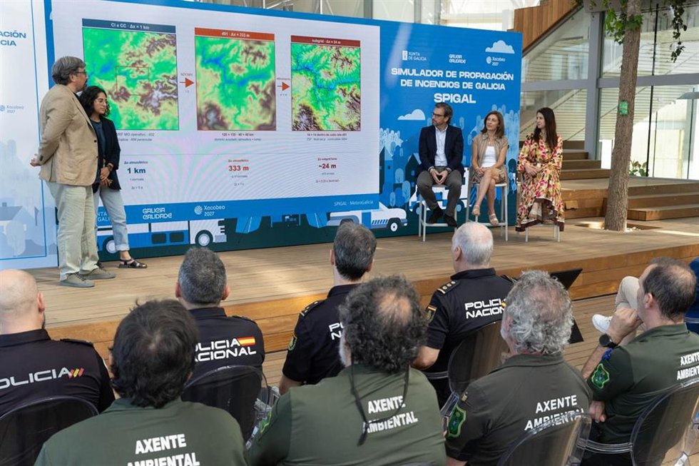 Presentación del simulador de propagación de incendios de la Xunta