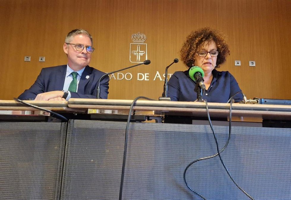 Archivo - El director general de Atención a la Autonomía Personal y Mayores, Enrique Rodríguez Nuño, y la consejera de Derechos Sociales y Bienestar, Marta del Arco.