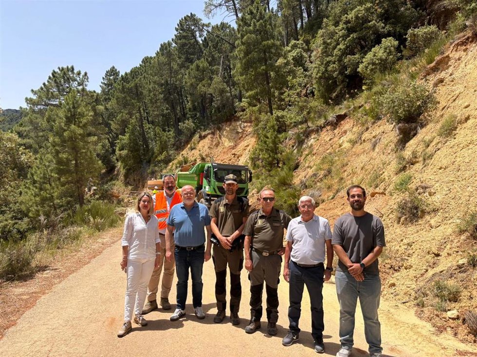 Visita a los trabajos en Los Chorros.