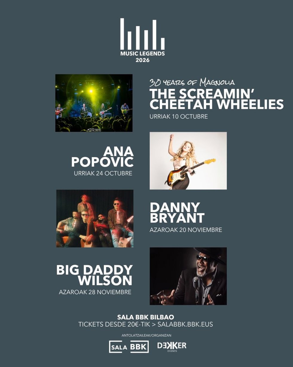 Archivo - Cartel de los conciertos del nuevo cciclo BBK Music Legends