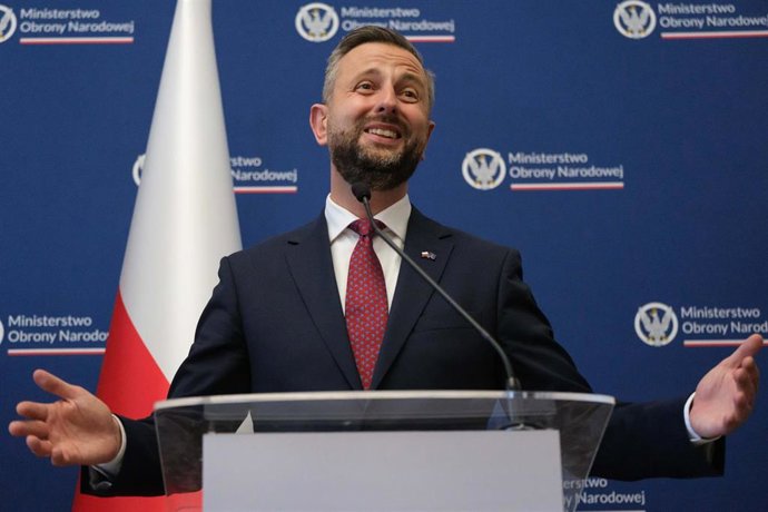 El ministro de Defensa de Polonia, Wladysław Kosiniak-Kamysz, en una rueda de prensa.