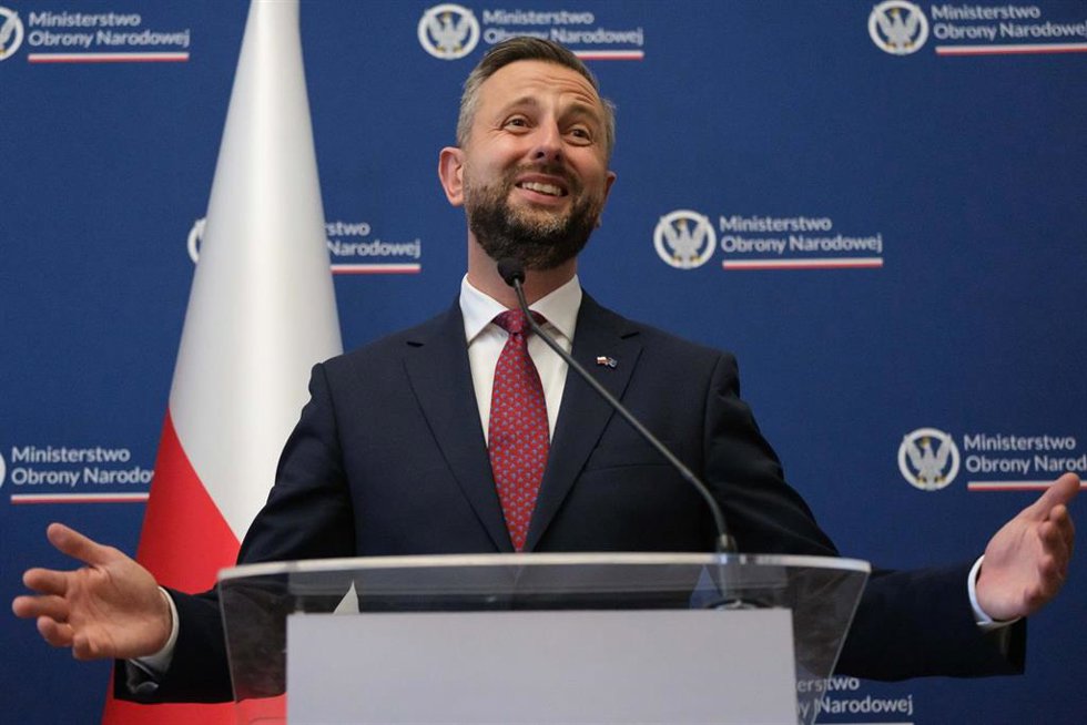 El ministro de Defensa de Polonia, Wladysław Kosiniak-Kamysz, en una rueda de prensa.