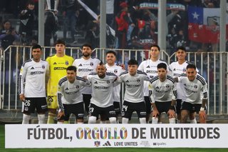 Futbol, Colo Colo vs Cobresal. Fecha 15, Liga de Primera 2026. El equipo de Colo Colo es fotografiado durante el partido de la Liga de Primera contra Cobresal disputado en el estadio Monumental de Santiago, Chile. 13/06/2026 Jonnathan
