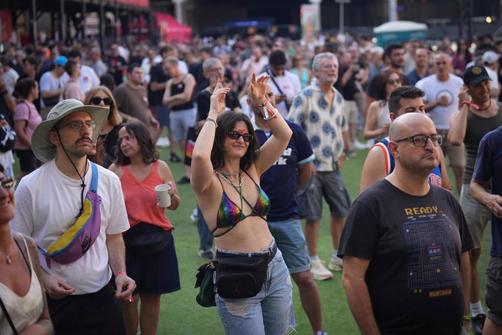 Primer día del festival Sónar 2026, a 18 de junio de 2026, en L'Hospitalet de Llobregat, Barcelona, Catalunya (España). El festival Sónar 2026 abre este jueves una nueva edición en la que cambiará su formato y tendrá toda la programación musical en el rec