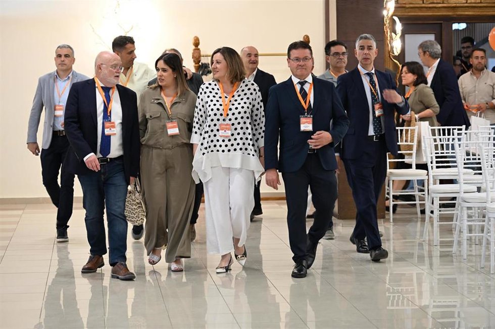La consejera de Economía, Empresas y Empleo, Patricia Franco, clausura la XX Asamblea General de la Asociación de Empresarios de Villarrobledo, ADEVI, y participa en la II Jornada Empresarial que organiza esta asociación.