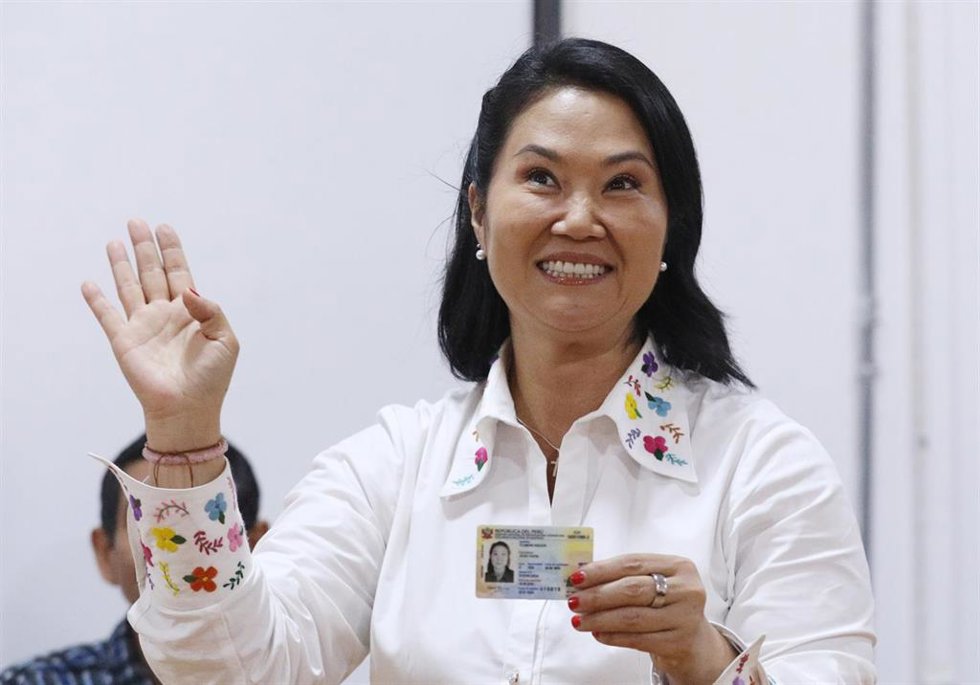 La candidata derechista a la presidencia de Perú, Keiko Fujimori, en una imagen de archivo