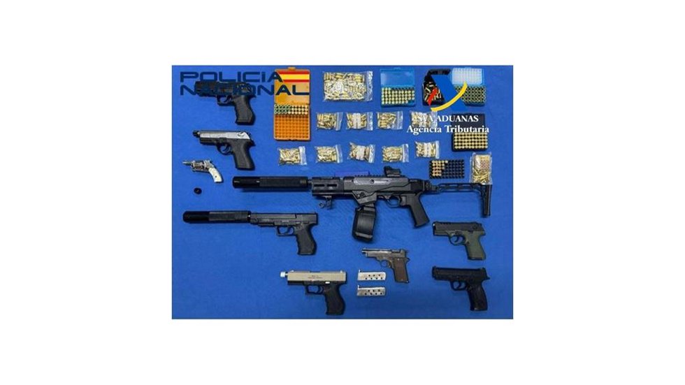 Armas incautadas en la operación Alcántara.