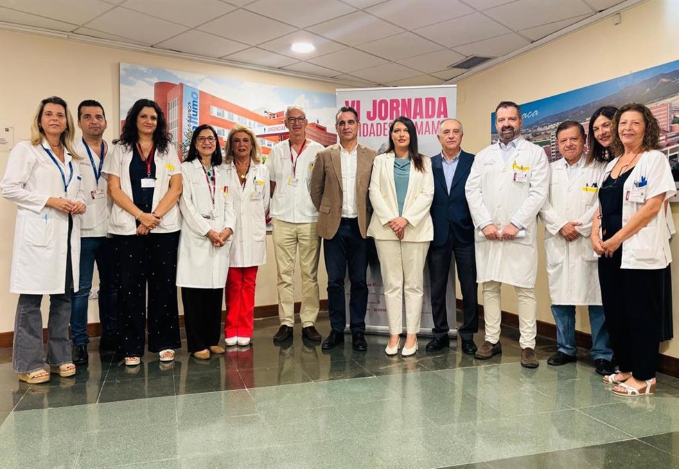 La Directora Gerente Del SMS, Irene Marín (C), Inaugura La VI Jornada De Unidades De Mama En La Arrixaca