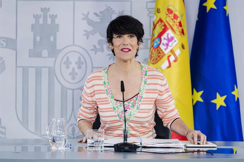 La ministra Portavoz, Elma Saiz, durante la rueda de prensa posterior al Consejo de Ministros, a 16 de junio de 2026, en Madrid (España). El Consejo de Ministros ha aprobado hoy la inversión de la Sociedad Española para la Transformación Tecnológica (SETT
