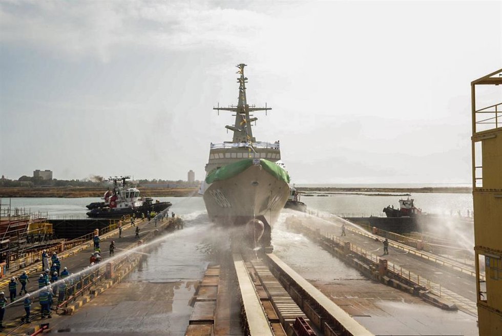 Archivo - Botadura de la sexta corbeta construida por Navantia para la Marina Real de Arabia Saudí, de nombre 'Almadinah'.