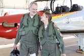 Foto: Rey Felipe.- Felipe VI y la princesa Leonor realizan un vuelo de instrucción conjunto en la Academia General del Aire en San Javier