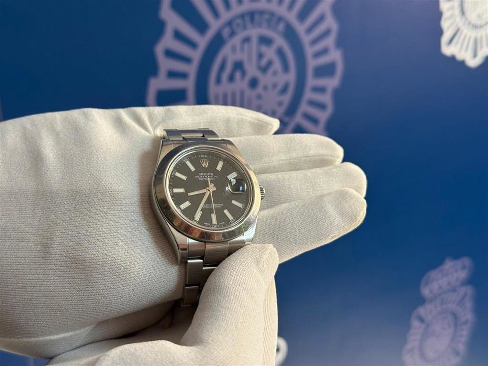 EL reloj Rolex recuperado tras el asalto a un matrimonio de turistas suizos en una vivienda rural de la localidad almeriense de Cuevas de los Úbeda.